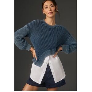 Pilcro Assymmetrical Twofer Sweater from Anthropologie Medium